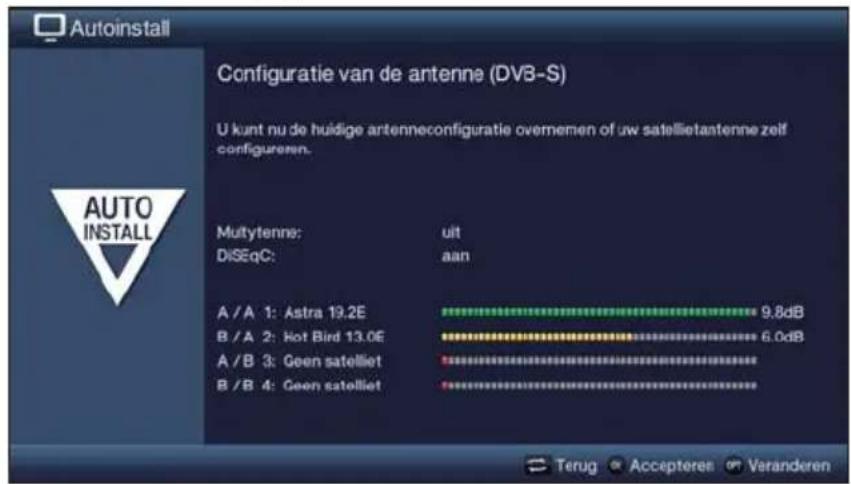 TECHNISAT TechniVision 22 HD - Configuratie van de Antenne (DVB-S) - 1