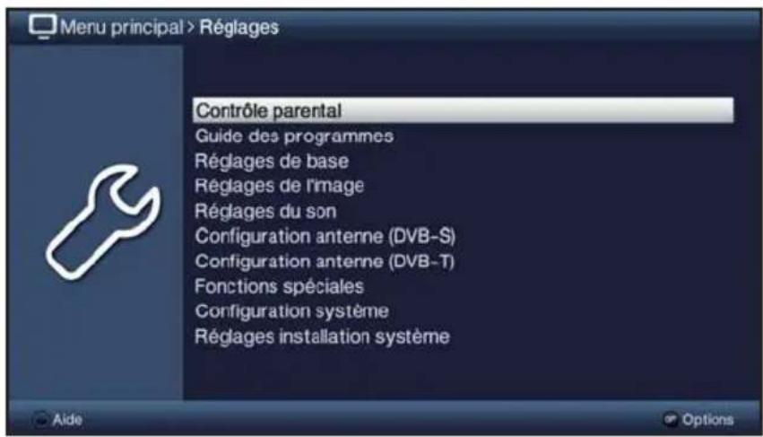 TECHNISAT TechniVision 22 HD - Consultation du menu principal et navigation dans les menus/ fonctions - 3