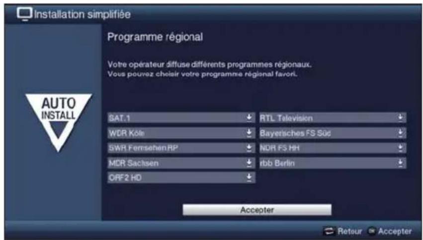 TECHNISAT TechniVision 22 HD - Programme régional - 1