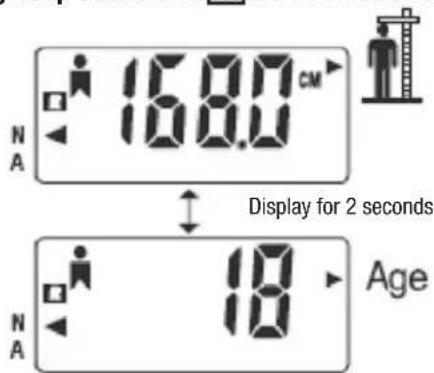 TERRAILLON Fitness Coach Initial - A long beep sound and R icon will be shown on screen. - 1