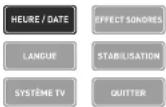 MEMOREX MyVideo - Réglage en Menu Secondaire du Mode Menu - 1