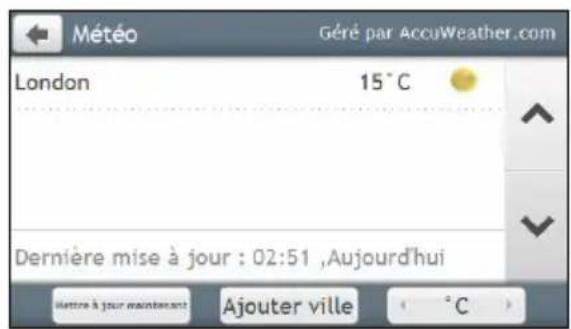 MIO Spirit 685 - Comment faire pour trouver les informations météorologiques ? - 3