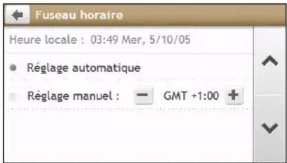 MIO Spirit 685 - Fuseau horaire - 1