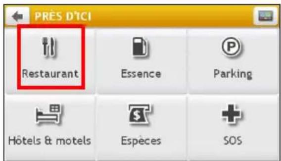 MIO Spirit 685 - Comment trouver le point d'intérêt le plus proche en utilisant PRES DE MOI ? - 2