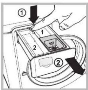 HOTPOINT-ARISTON AQ93D 49 - Pulire il cassetto dei detersivi - 1