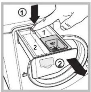 HOTPOINT-ARISTON AQ93D 49 - Reinigung der Waschmittelschublade - 1