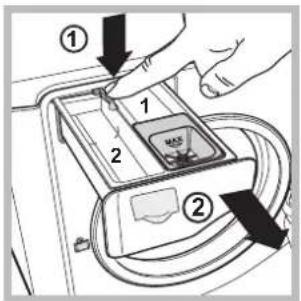 HOTPOINT-ARISTON AQ93D 49 - Nettoyage du tiroir à produits lessiviels - 1