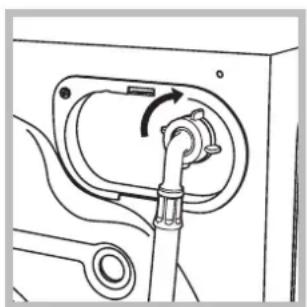 HOTPOINT-ARISTON AQ93D 49 - Anschluss des Zulaufschlauches - 1