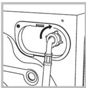 HOTPOINT-ARISTON AQ9D 68 U H - Raccordement du tuyau d'arrivée de l'eau - 1