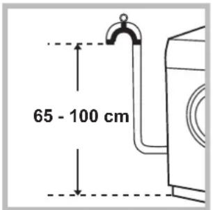 HOTPOINT-ARISTON AQM8D 49 U - Connecting the drain hose - 1
