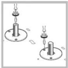 HOTPOINT-ARISTON PZ 750 R K (IX) HA - Remplacement des injecteurs sur le brûleur "deux flammes" indépendantes : - 2