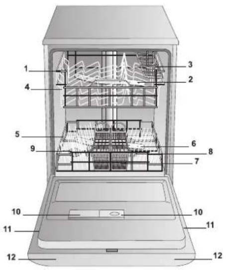 HOTPOINT-ARISTON LFS 215 A BKHA - Aanzichttekening - 1