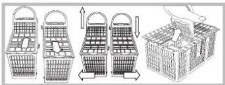 HOTPOINT-ARISTON LFS 215 A BKHA - Cutlery basket - 1