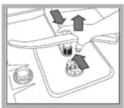 HOTPOINT-ARISTON LFS 215 A BKHA - Cleaning the sprayer arms - 2
