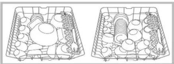 HOTPOINT-ARISTON LFT 114 - Voorbeelden van het inladen van het bovenrek - 1