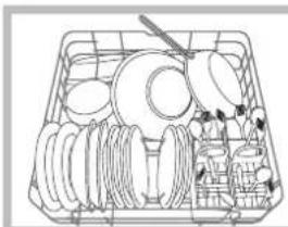 HOTPOINT-ARISTON LFT 114 - Beschickungsbeispiele für den Unterkorb - 1