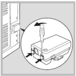 HOTPOINT-ARISTON OS 89D IX HA - Montaje del cable de alimentación eléctrica - 1