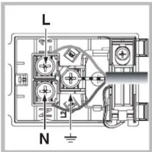HOTPOINT-ARISTON OS 89D IX HA - Montage du câble d'alimentation - 2