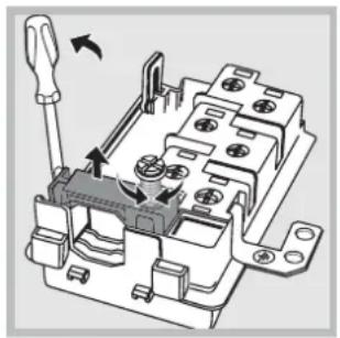 HOTPOINT-ARISTON FD 61.1 (ICE)HA - Fitting the power supply cable - 2