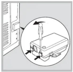 HOTPOINT-ARISTON FD 61.1 (ICE)HA - Fitting the power supply cable - 1