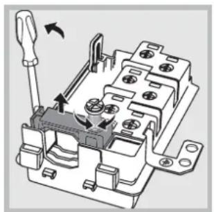 HOTPOINT-ARISTON FD 61.1 (ICE)HA - Montaje del cable de alimentacion electrica - 2