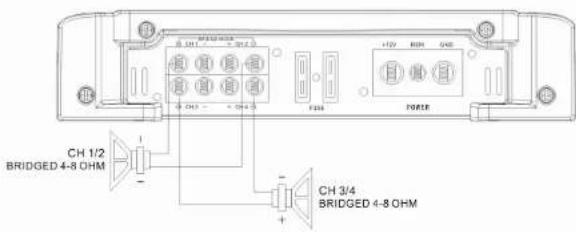 Ground Zero GZTA 2155X - Lautsprecher Anschluss für Trimode Betrieb – Bemerkungen - 12
