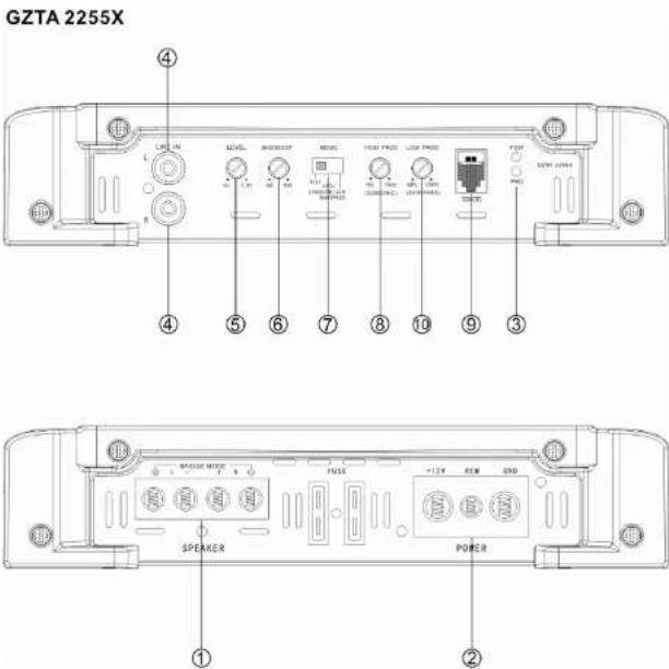 Ground Zero GZTA 2155X - Einstellungen und Funktionen – GZTA 2155X - 2