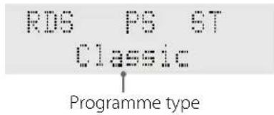 TEAC SR80i - PTY (Programme Type) - 1