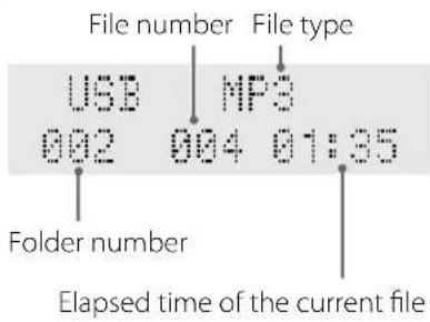 TEAC SR80i - Display during playback - 1