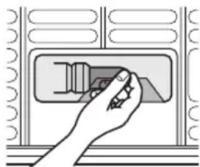 ELECTROLUX ECN40105W - Replacing the lamp - 1