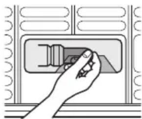 ELECTROLUX ECN40105W - Byte av glödlampan - 1