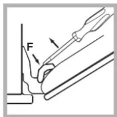 HOTPOINT-ARISTON Luce FK 103E.20 XHA - ! En los modelos que poseen LED INSIDE no se pueda descrear la puerta. - 2