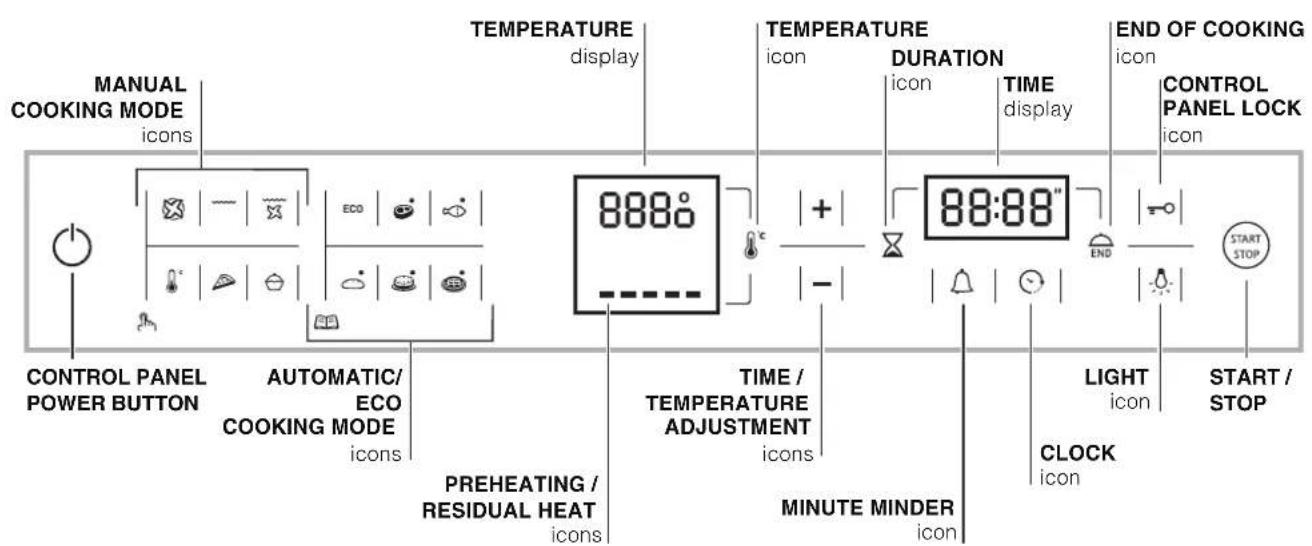 HOTPOINT-ARISTON Luce FK 103E.20 XHA - Control panel - 1