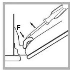 HOTPOINT-ARISTON Luce FK 103E.20 XHA - Cleaning the oven door - 2