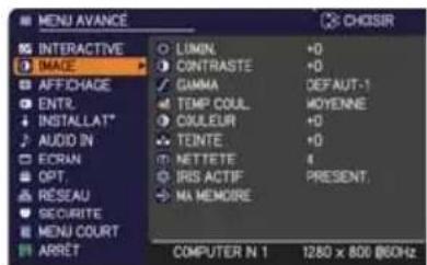 HITACHI BZ1M - Dans le MENU AVANCÉ - 1