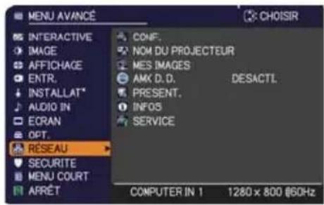 HITACHI BZ1M - Menu RÉSEAU - 1