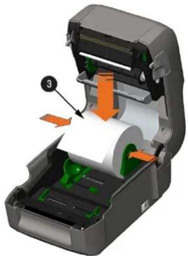 Datamax O'Neil Mark III E4204B - Chargement du rouleau de support - 2