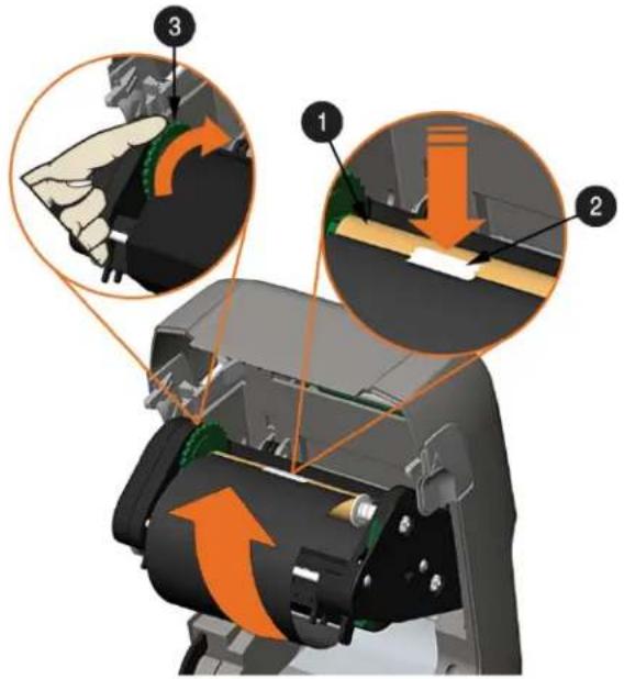 Datamax O'Neil Mark III E4204B - Chargement du ruban - 8