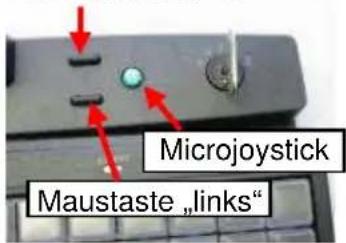 Microjoystick Maustaste „links"