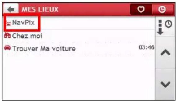 MIO Spirit 495 LM - Comment faire pour naviguer jusqu'à un NavPix™ ? - 4