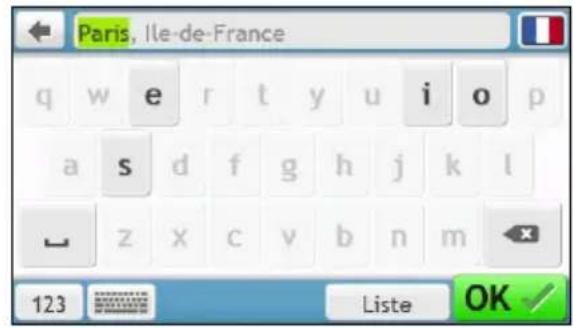 MIO Spirit 495 LM - Comment utiliser l'écran Clavier? - 3