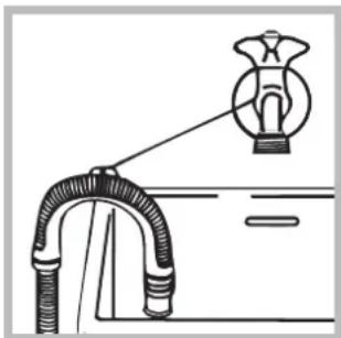 HOTPOINT-ARISTON AQLF9D 692 U (EU)A - Raccordement du tuyau de vidange - 2