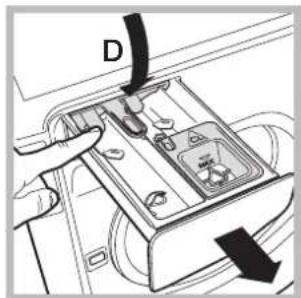 HOTPOINT-ARISTON AQLF9D 692 U (EU)A - Reinigen van het wasmiddelbakje - 2