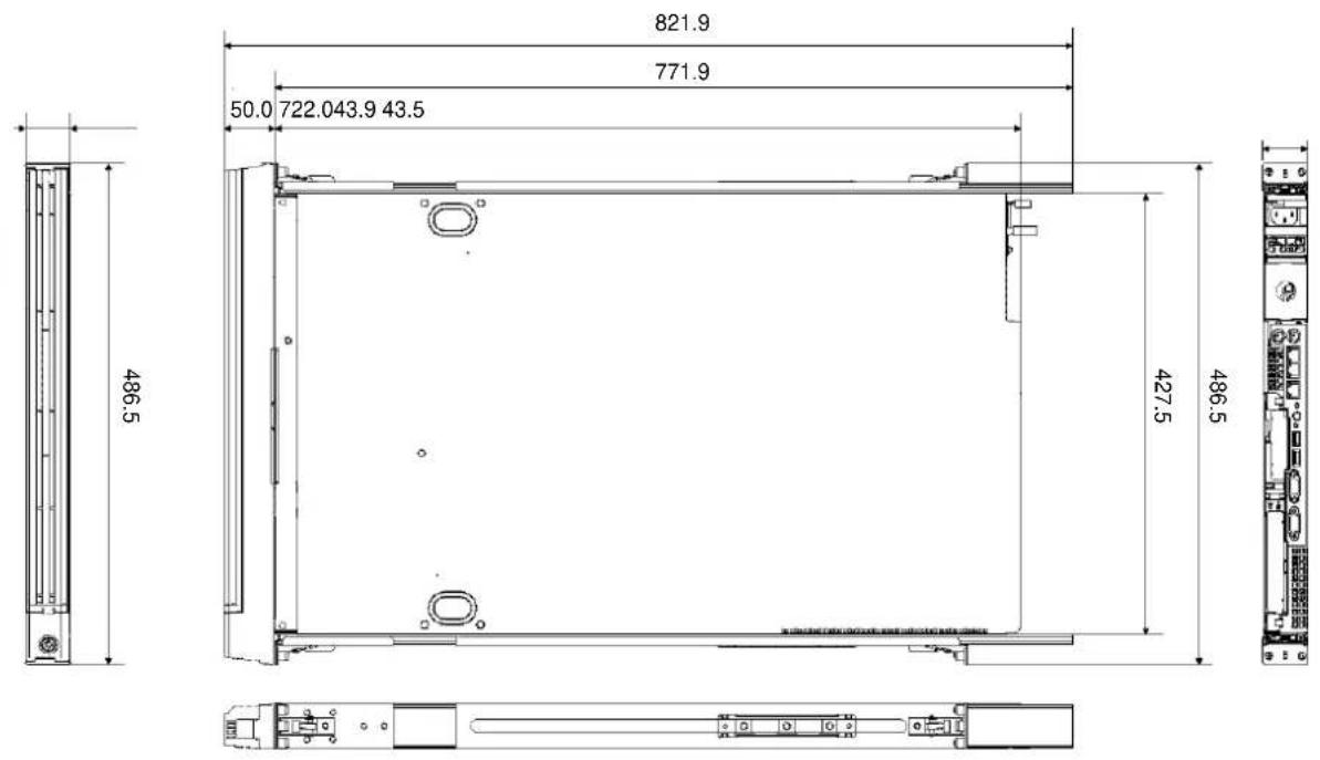 NEC Express5800 R120B1 - Front and Rear Views - 4