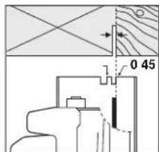 BOSCH GKS 55 - Adjusting the bevel angle (GKS 165) - 1