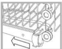 INDESIT DIF 14 A .R - Régler la hauteur du panier supérieur - 1