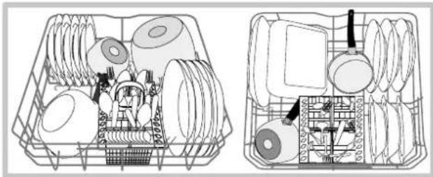 INDESIT DIF 14 A .R - Cesto inferior y cesto para cubiertos - 1
