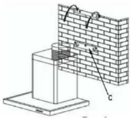 FAGOR 9CFB91X - Fixation au mur : - 2