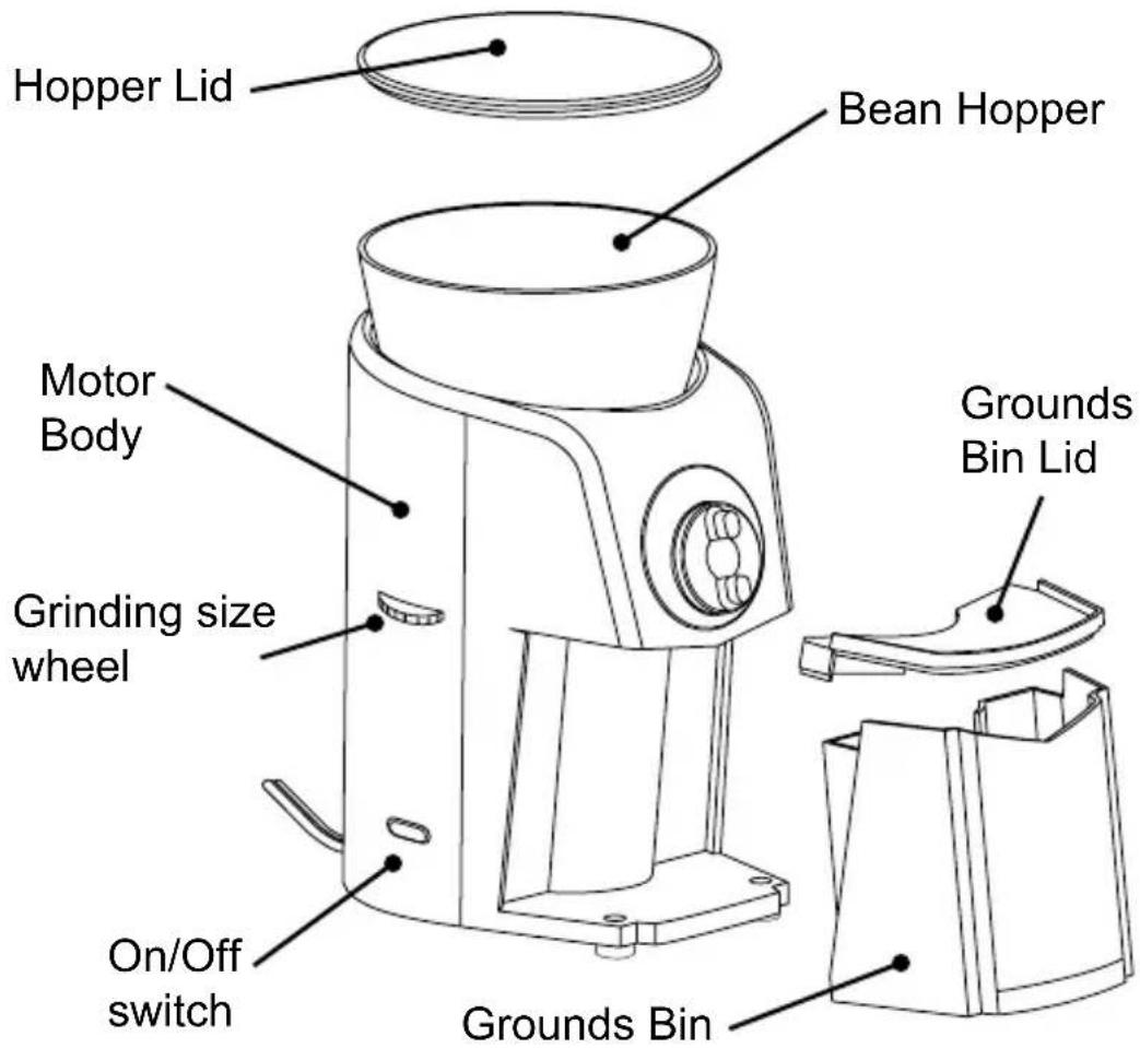 Nesco Burr Grinder BG88PR - Parts and Accessories - 1