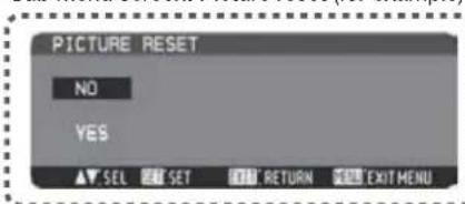 MITSUBISHI M551ID3250 - Sub menu screen - 1